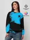 Женский свитшот / Хвост Феи синие мазки