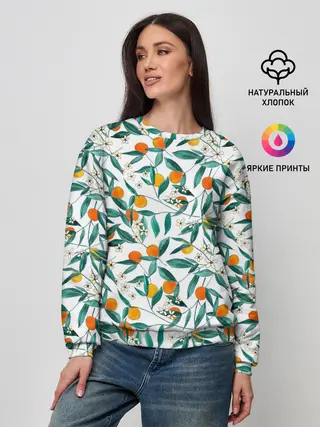 Женский свитшот / Оранжевое лето