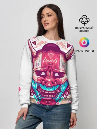 Женский свитшот / Маска Ханья светлая