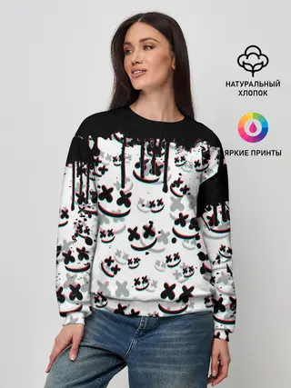 Женский свитшот / MARSHMELLO GLITCH