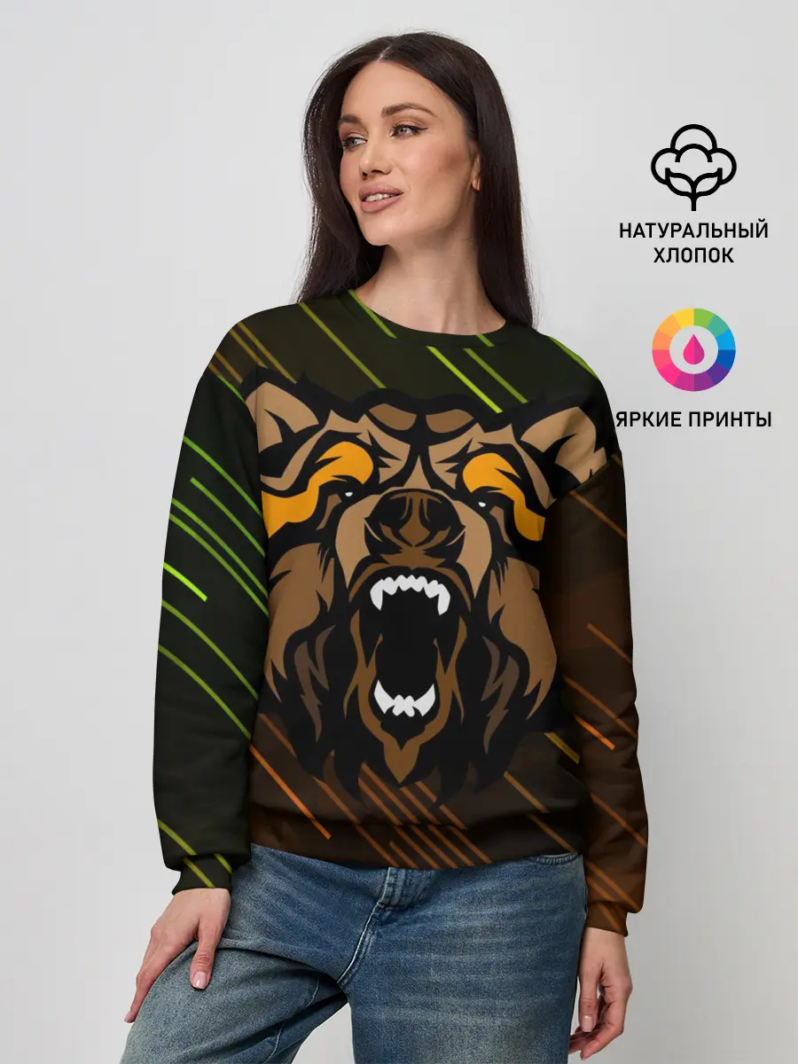 Женский свитшот / Angry Bear