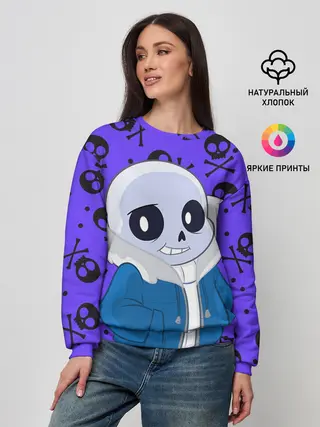 Женский свитшот / Санс | Undertale