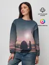 Женский свитшот / девушка свечение волшебство