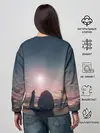 Женский свитшот / девушка свечение волшебство
