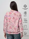 Женский свитшот / Сердечки разные