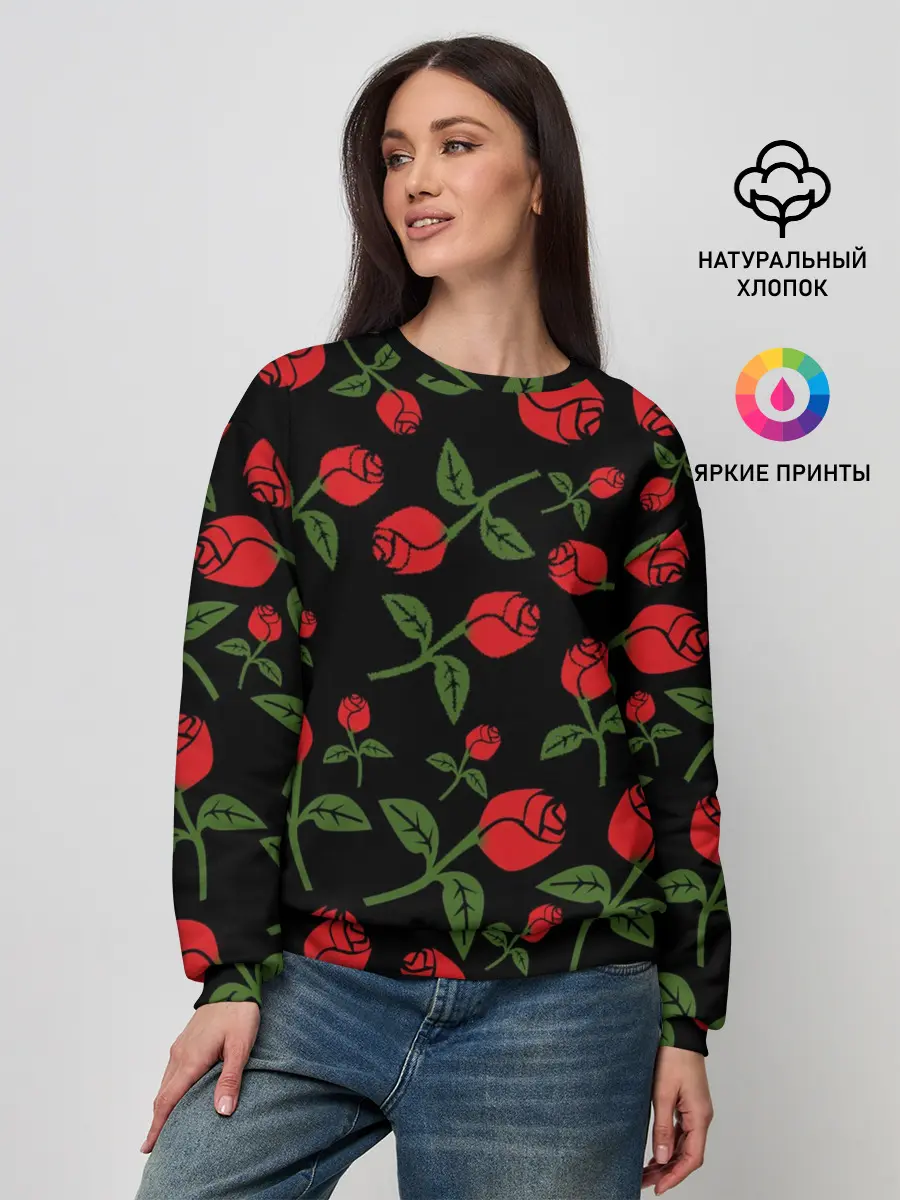 Женский свитшот / Roses Art