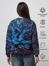 Женский свитшот / Синяя абстракция