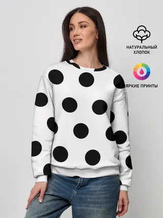Женский свитшот / Горошeк