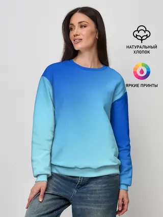 Женский свитшот / blue