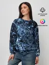 Женский свитшот / абстракция жидкость