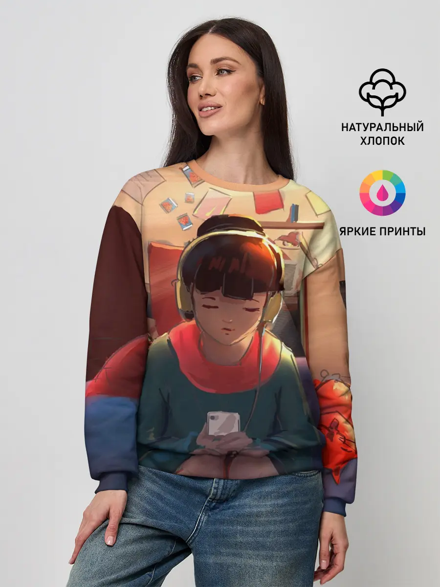 Женский свитшот / Дома