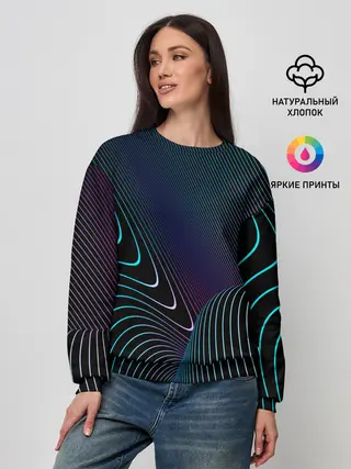 Женский свитшот / НЕОН STRIPES