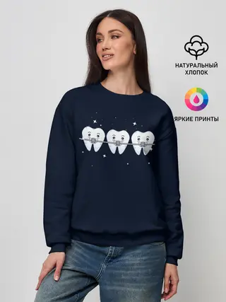 Женский свитшот / Зубы