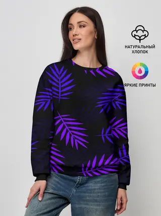 Женский свитшот / НЕОНОВЫЕ ТРОПИКИ