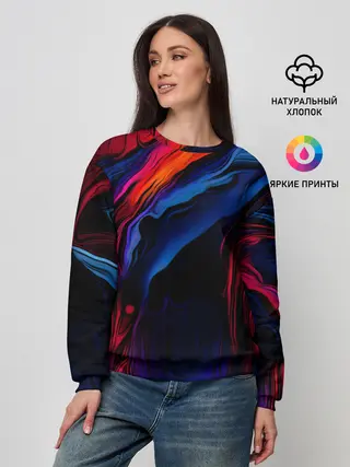 Женский свитшот / Красочный абстракт