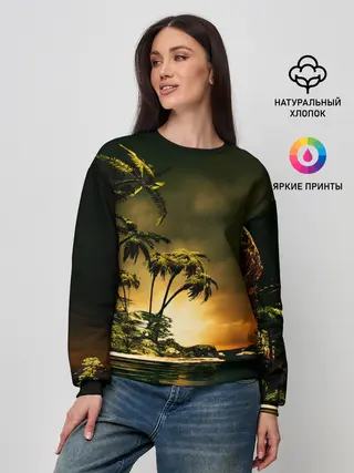 Женский свитшот / РАЙСКИЙ ОСТРОВ