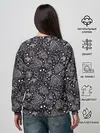 Женский свитшот / Паттерн «Ночной лес»