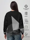 Женский свитшот / Camo - Black & White