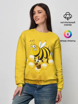 Женский свитшот / Лето. Пчелы. Мед