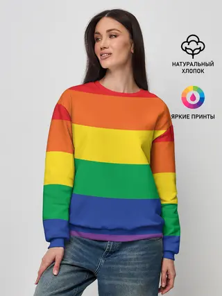 Женский свитшот / Радуга