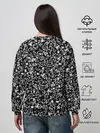 Женский свитшот / Узоры Черно-белые