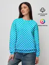 Женский свитшот / Белые кружки