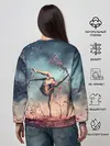 Женский свитшот / Танцующая с цветами ведьма