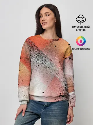 Женский свитшот / Красочные фигуры