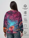 Женский свитшот / Фестиваль сакуры кот и гейша