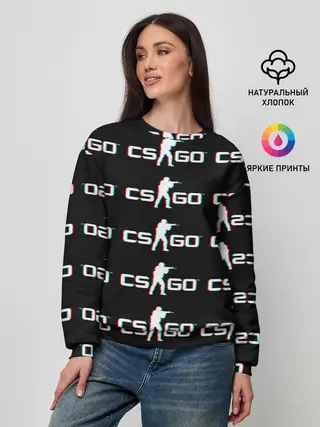 Женский свитшот / CSGO GLITCH LOGO