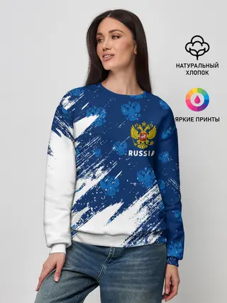 Женский свитшот / RUSSIA / РОССИЯ