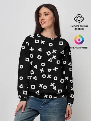 Женский свитшот / Геометрические фигуры