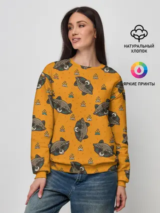 Женский свитшот / Енотики