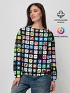 Женский свитшот / Iphone and Apps Icons