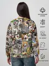 Женский свитшот / Неко ахегао цвет
