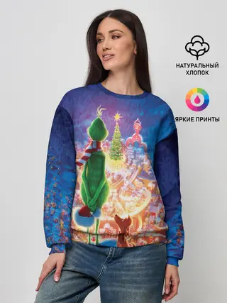 Женский свитшот / Гринч похититель Рождества