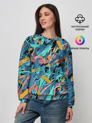 Женский свитшот / Яркие краски