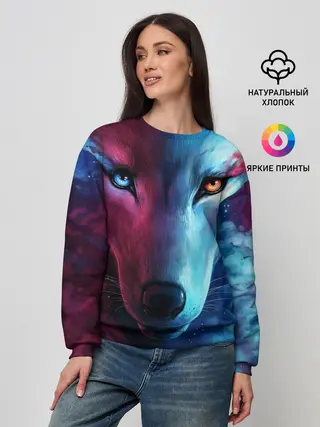 Женский свитшот / ВЗГЛЯД ВОЛКА