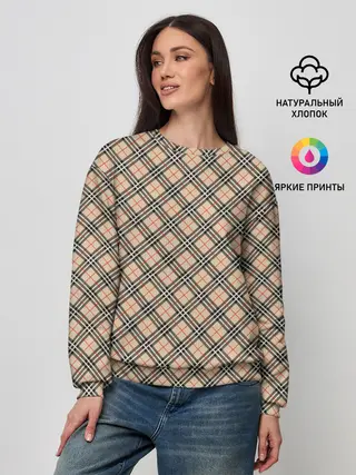 Женский свитшот / Костюм в клетку