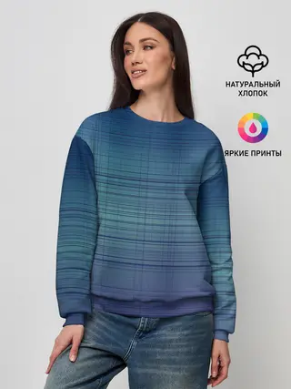 Женский свитшот / Синяя сетка