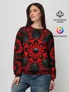 Женский свитшот / Красный цветок