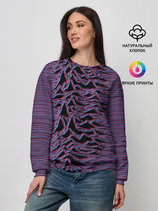 Женский свитшот / Joy Division Glitch