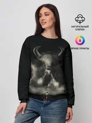 Женский свитшот / Бык 2021