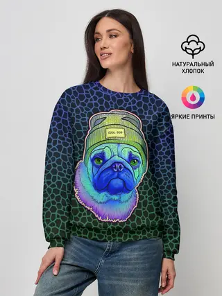 Женский свитшот / Мопс