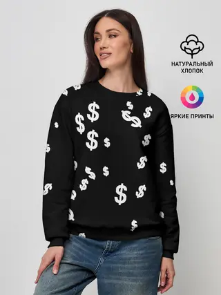 Женский свитшот / Доллар