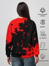 Женский свитшот / Хвост Феи красные зоны