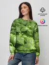 Женский свитшот / Неоновый базилик