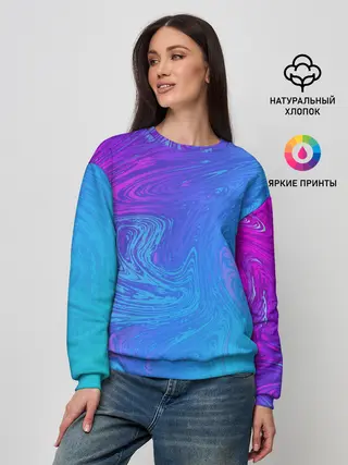 Женский свитшот / BACKGROUND IN NEON