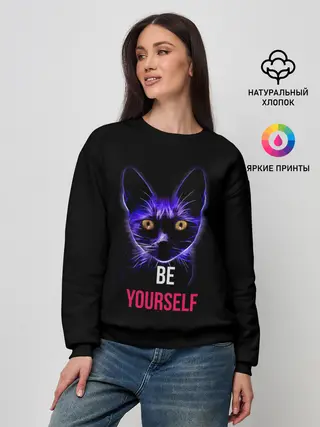 Женский свитшот / Кот