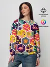 Женский свитшот / Тропические соты